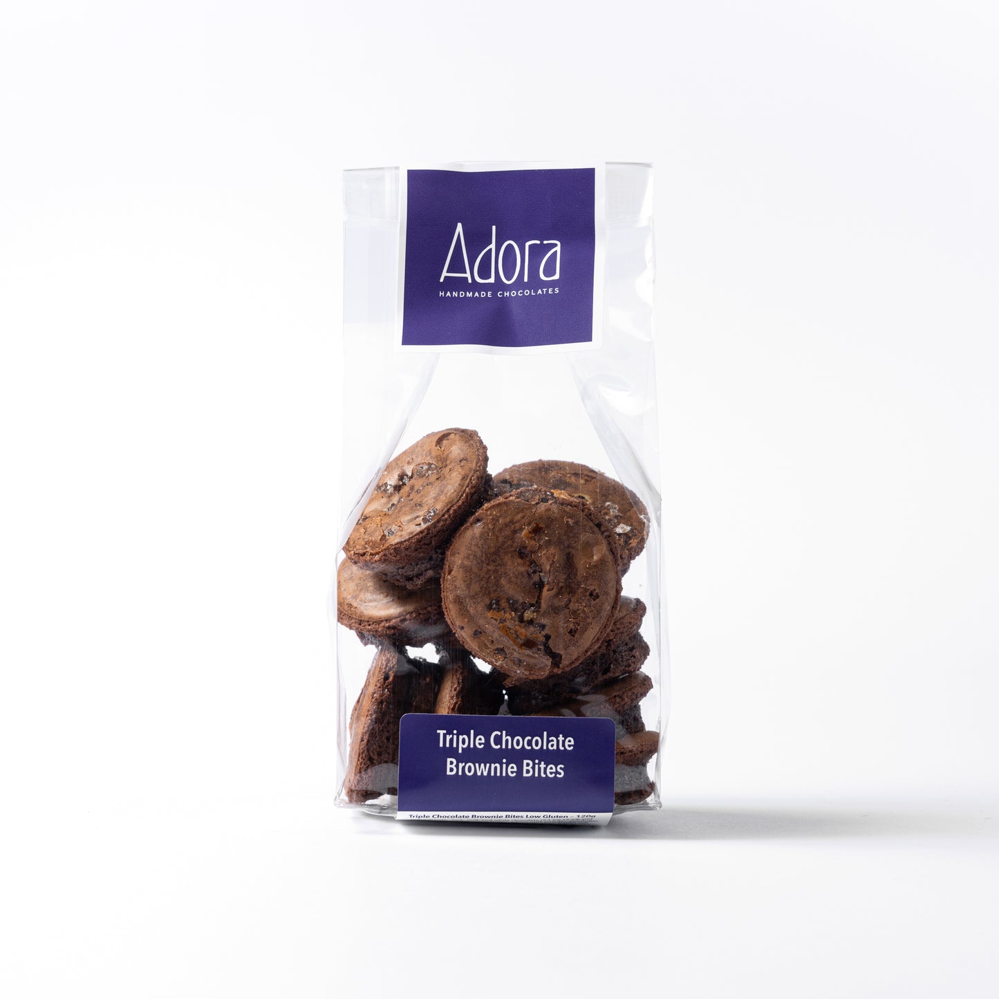 Triple chocolate brownie bites