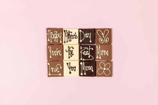 Mother's Day 4 Square Chocolate Message