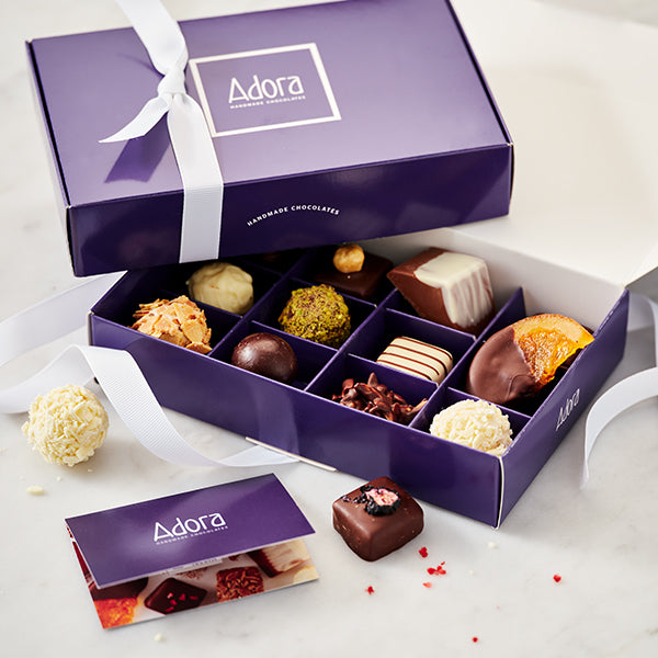 12 CHOCOLATE BOX - Adora Handmade Chocolates