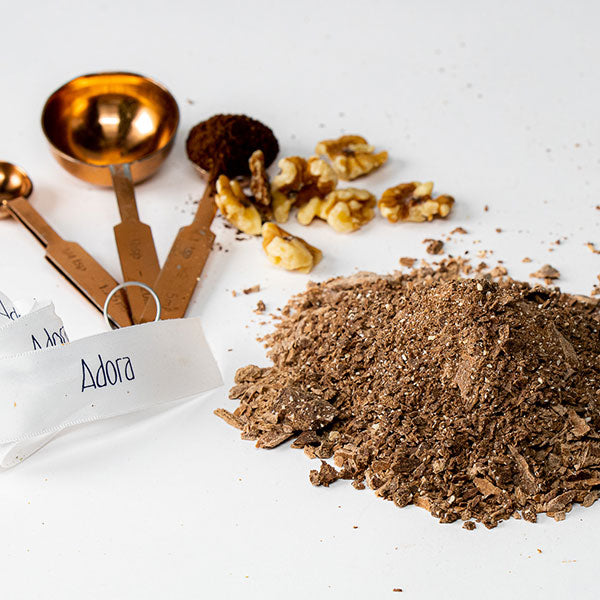 COFFEE & WALNUT DARK HOT CHOCOLATE BLEND - Adora Handmade Chocolates