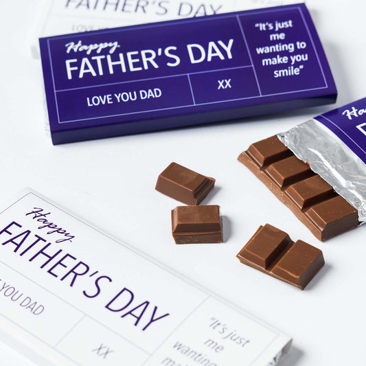 Happy Father's Day Chocolate Bar