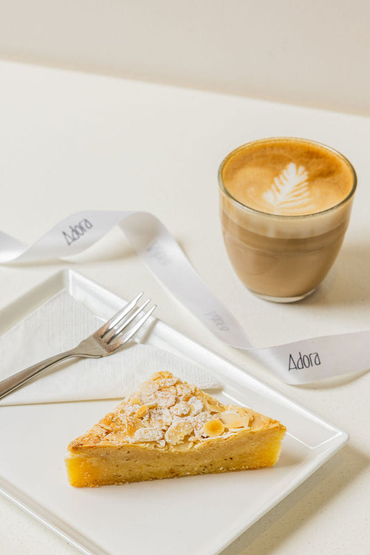 Almond croissant brownie